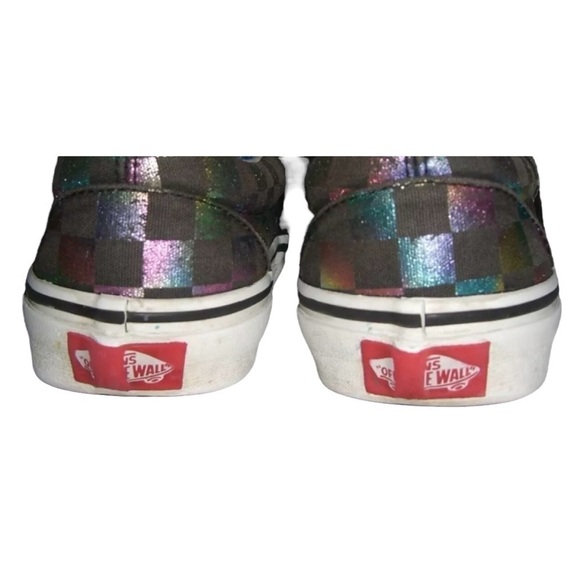 Vans Shoes Checkerboard Iridescent Rainbow Eclectic Stater Surfer egirl y2k Punk - Picture 8 of 11